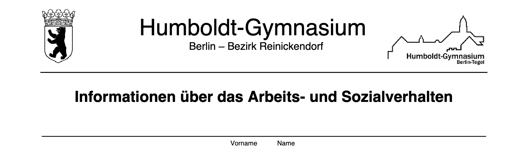 arbeits und sozialverhalten