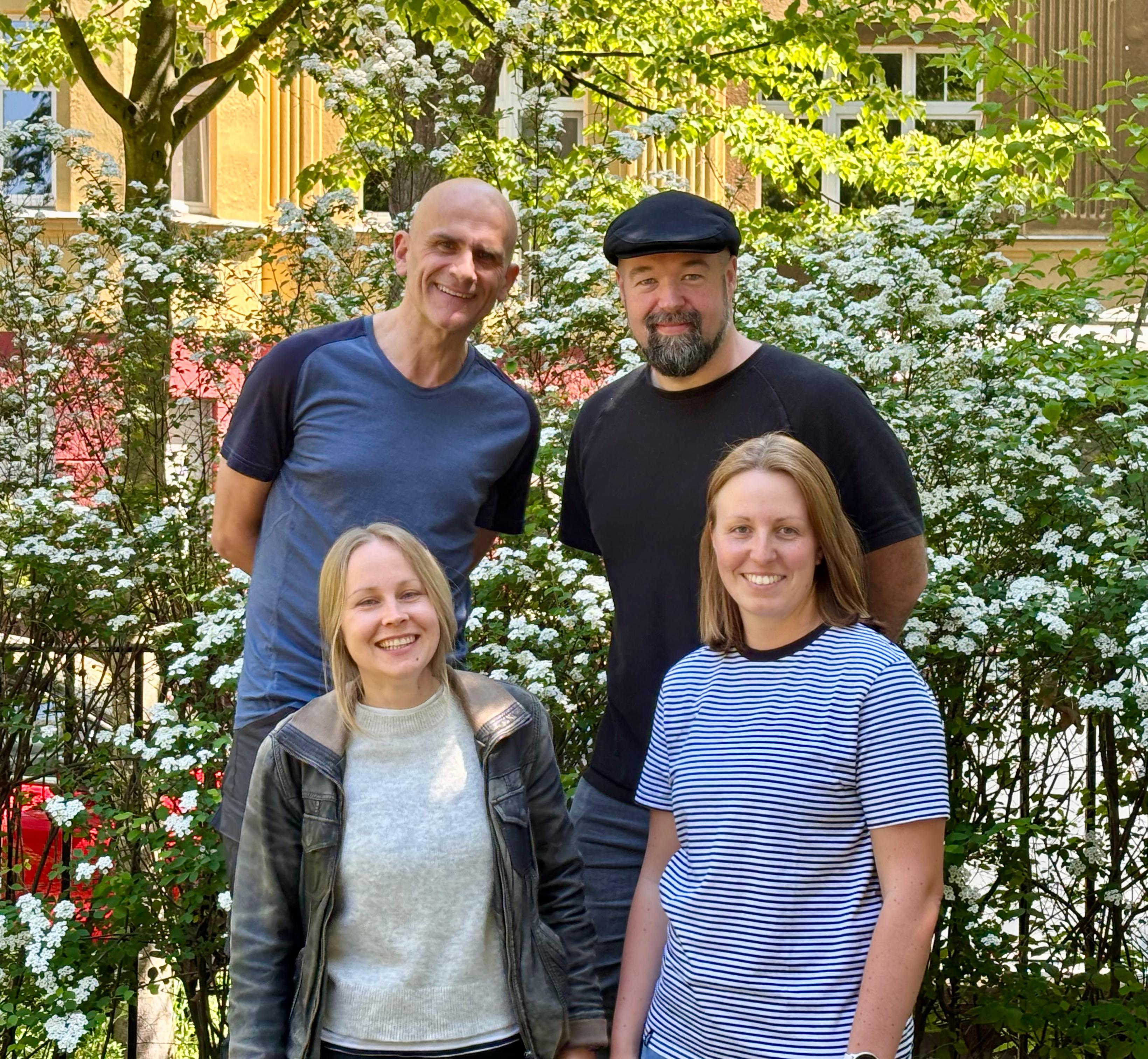Die aktuell gewählten Vertretenden des Kollegiums: Fiene Kühnapfel, Franziska Klausch, Kai Richter und Dr. Ben Ziem esl2025