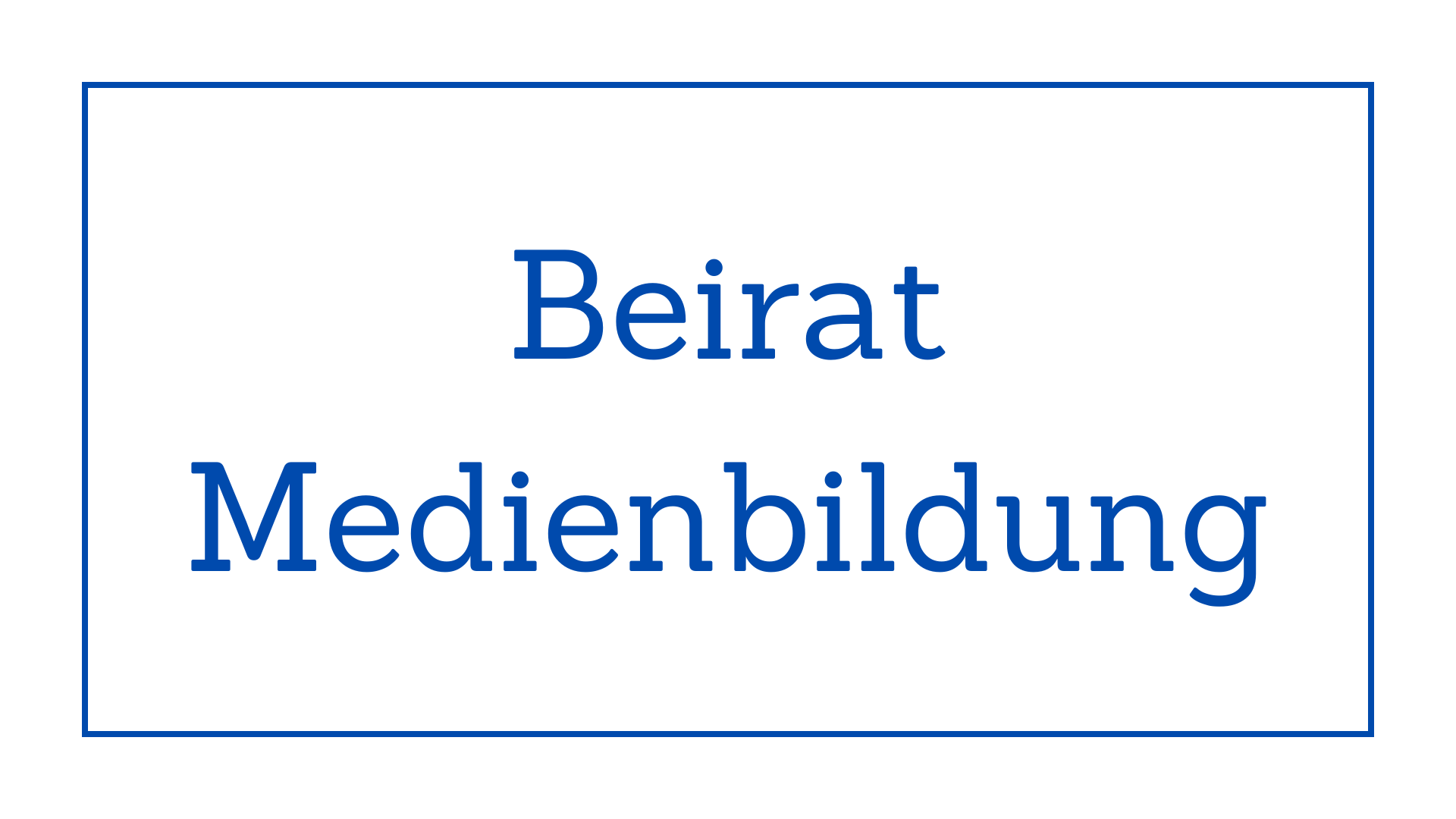 beirat medienbildung
